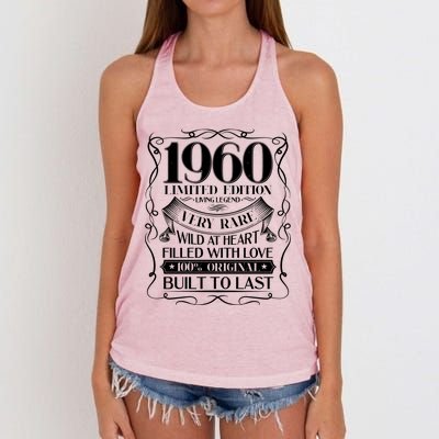 1960 Rare Limited Edition Legend 60th Birthday Women's Knotted Racerback Tank