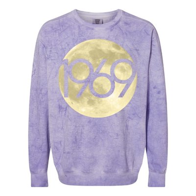 1969 Moon Landing Apollo 11 50th Anniversary Colorblast Crewneck Sweatshirt