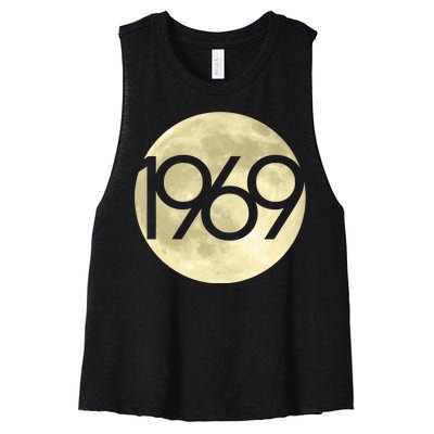 1969 Moon Landing Apollo 11 50th Anniversary Women's Racerback Cropped Tank