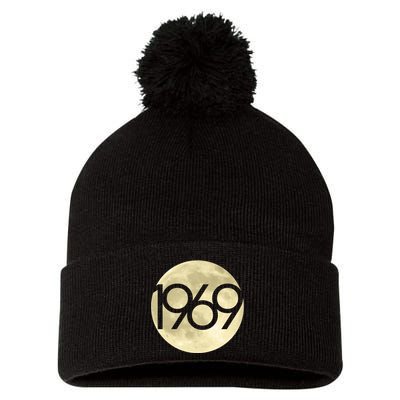 1969 Moon Landing Apollo 11 50th Anniversary Pom Pom 12in Knit Beanie