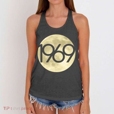 1969 Moon Landing Apollo 11 50th Anniversary Women's Knotted Racerback Tank
