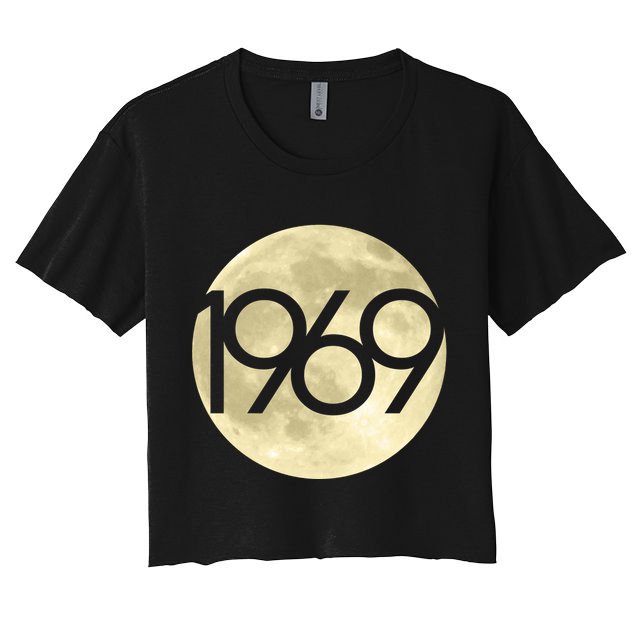 1969 Moon Landing Apollo 11 50th Anniversary Women's Crop Top Tee