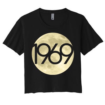 1969 Moon Landing Apollo 11 50th Anniversary Women's Crop Top Tee