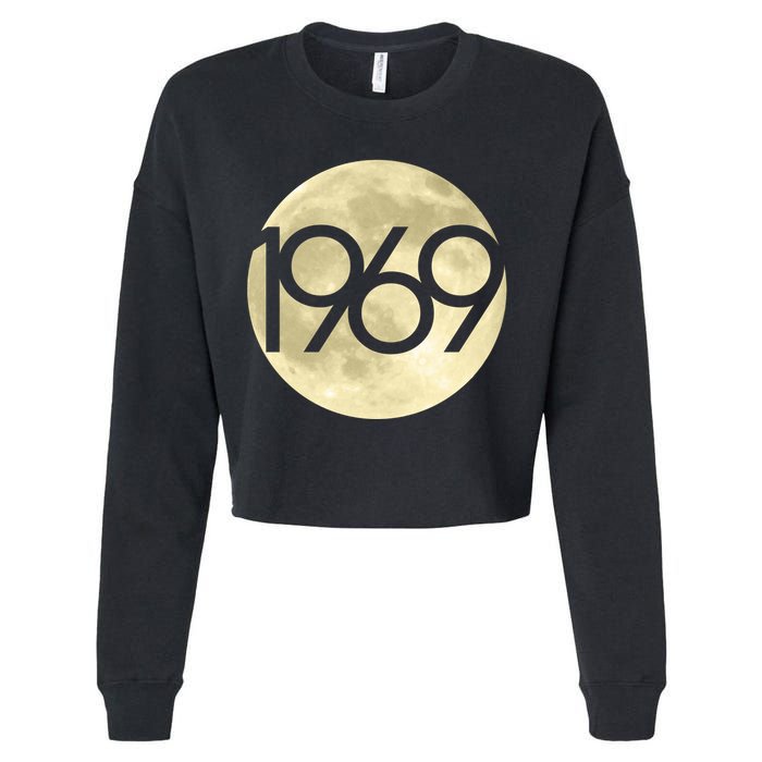 1969 Moon Landing Apollo 11 50th Anniversary Cropped Pullover Crew