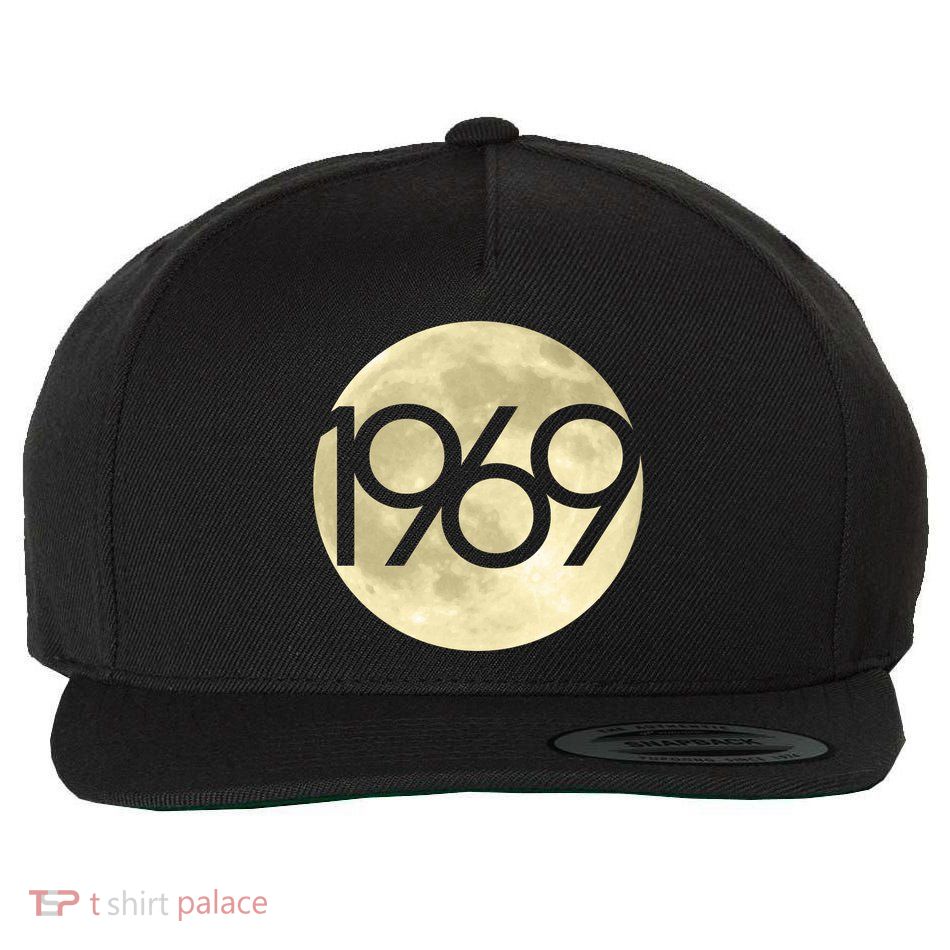 1969 Moon Landing Apollo 11 50th Anniversary Wool Snapback Cap
