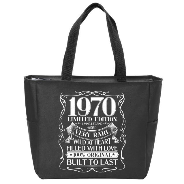 1970 Rare Limited Edition Legend 50th Birthday Zip Tote Bag