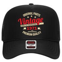 1971 Original Parts Vintage 50th Birthday High Crown Mesh Back Trucker Hat