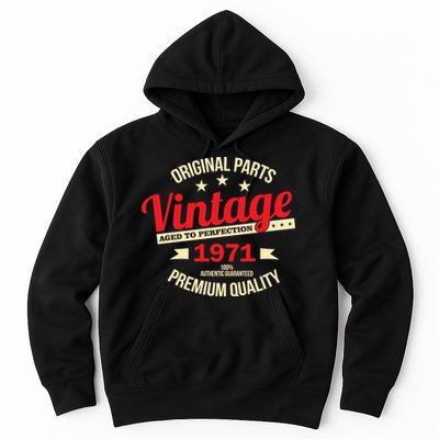 1971 Original Parts Vintage 50th Birthday Hoodie