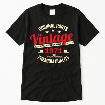 1971 Original Parts Vintage 50th Birthday Tall T-Shirt