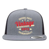 1971 Original Parts Vintage 50th Birthday Flat Bill Trucker Hat