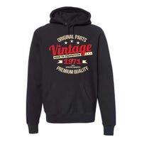 1971 Original Parts Vintage 50th Birthday Premium Hoodie