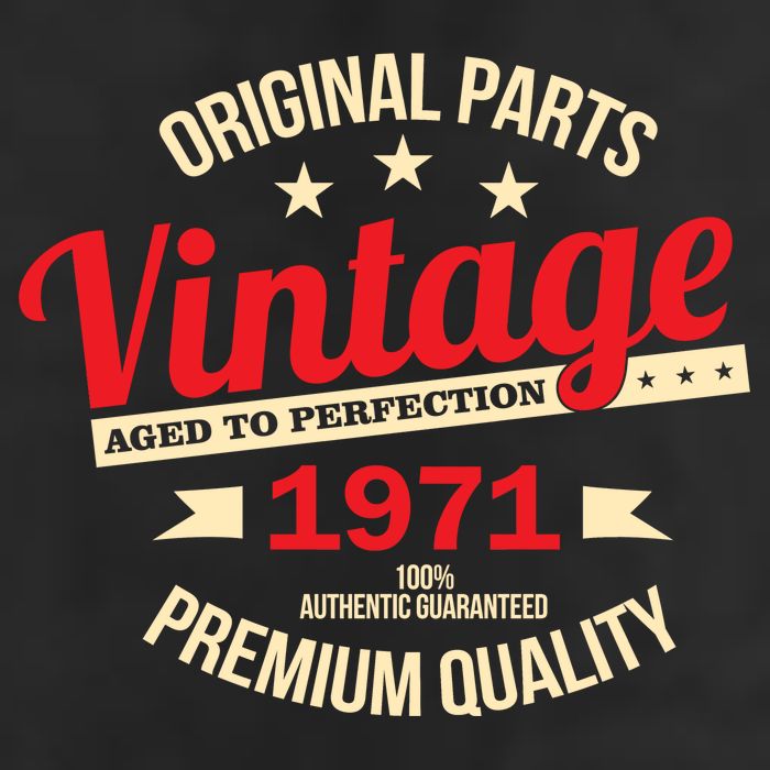 1971 Original Parts Vintage 50th Birthday Trucker Hat