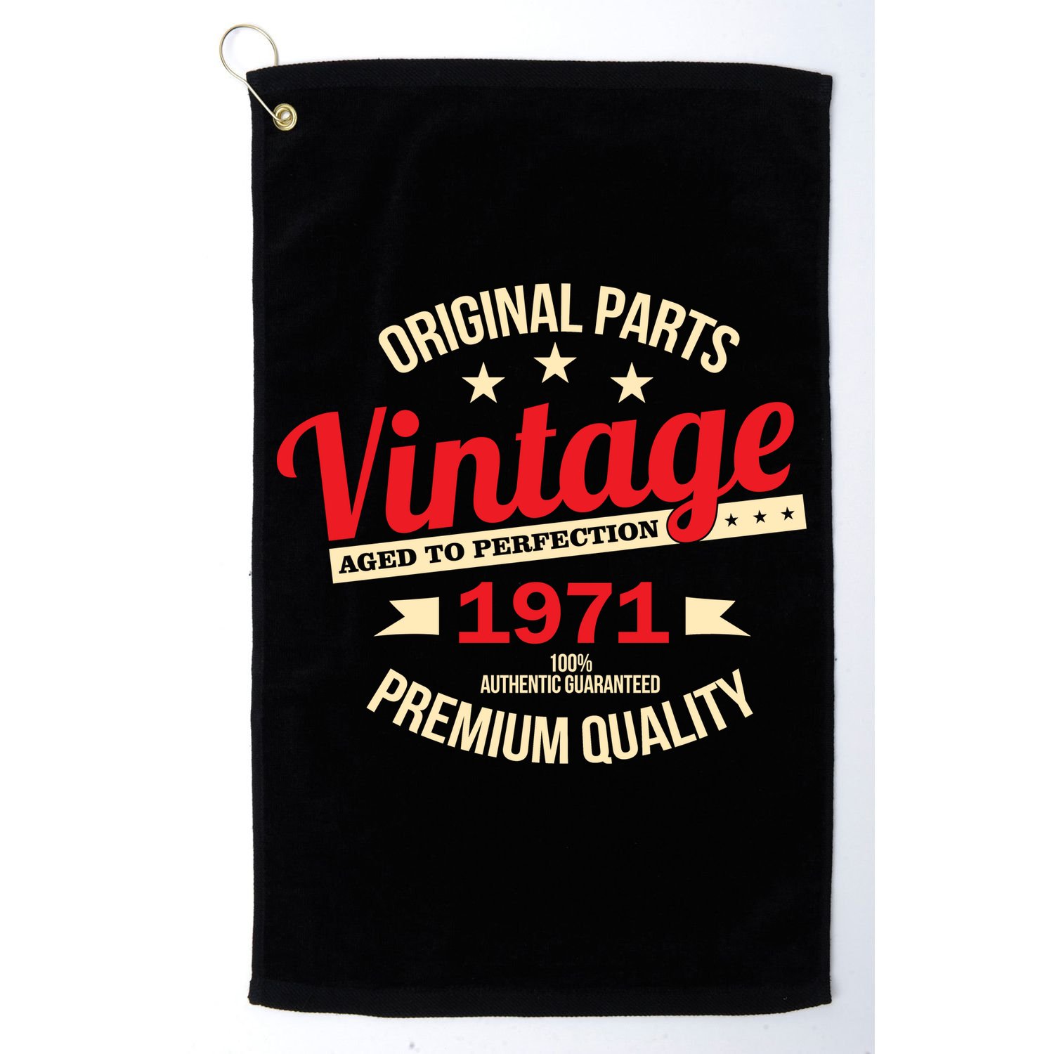1971 Original Parts Vintage 50th Birthday Golf Towel