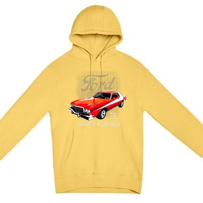 1976 Ford Gran Torino Premium Pullover Hoodie