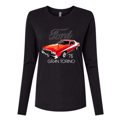 1976 Ford Gran Torino Womens Cotton Relaxed Long Sleeve T-Shirt