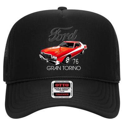 1976 Ford Gran Torino High Crown Mesh Back Trucker Hat