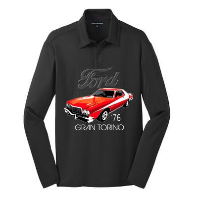 1976 Ford Gran Torino Silk Touch Performance Long Sleeve Polo