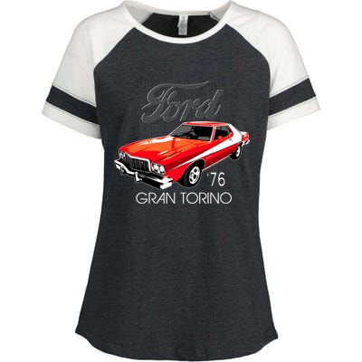 1976 Ford Gran Torino Enza Ladies Jersey Colorblock Tee