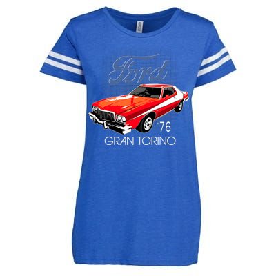 1976 Ford Gran Torino Enza Ladies Jersey Football T-Shirt