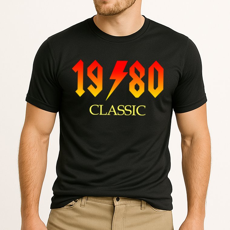 1980 Classic Rock 40th Birthday Cooling Performance Crew T-Shirt