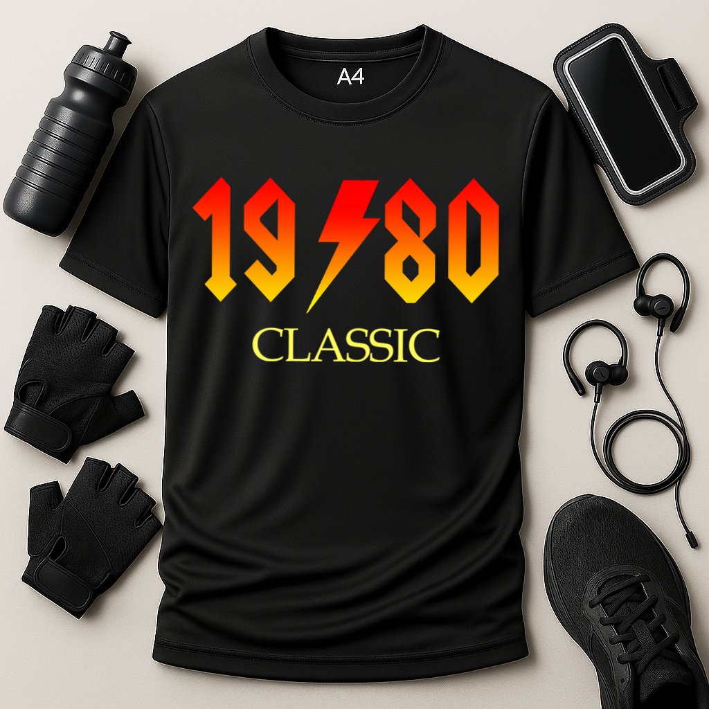 1980 Classic Rock 40th Birthday Cooling Performance Crew T-Shirt