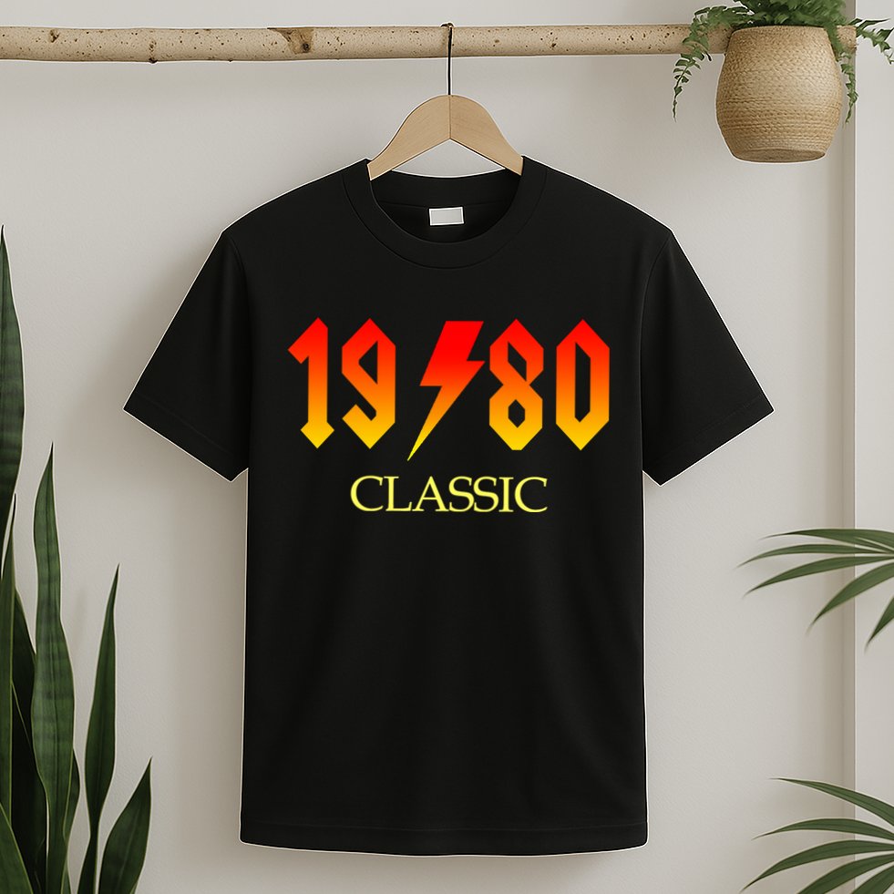 1980 Classic Rock 40th Birthday T-Shirt