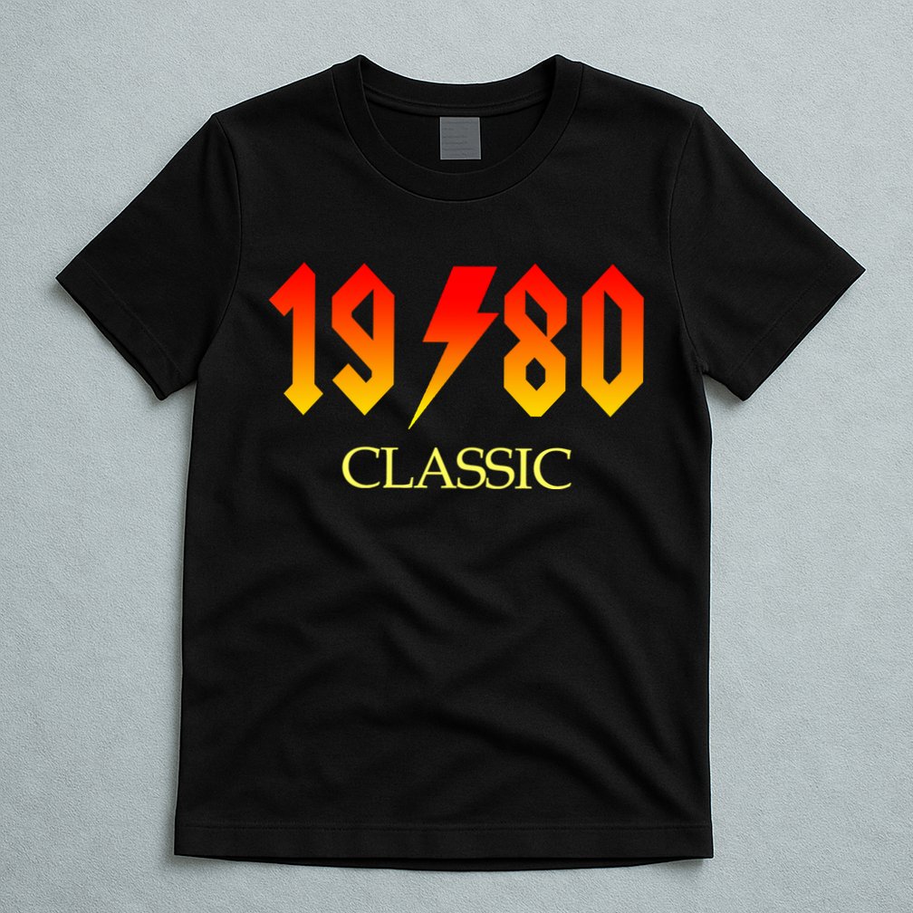 1980 Classic Rock 40th Birthday T-Shirt
