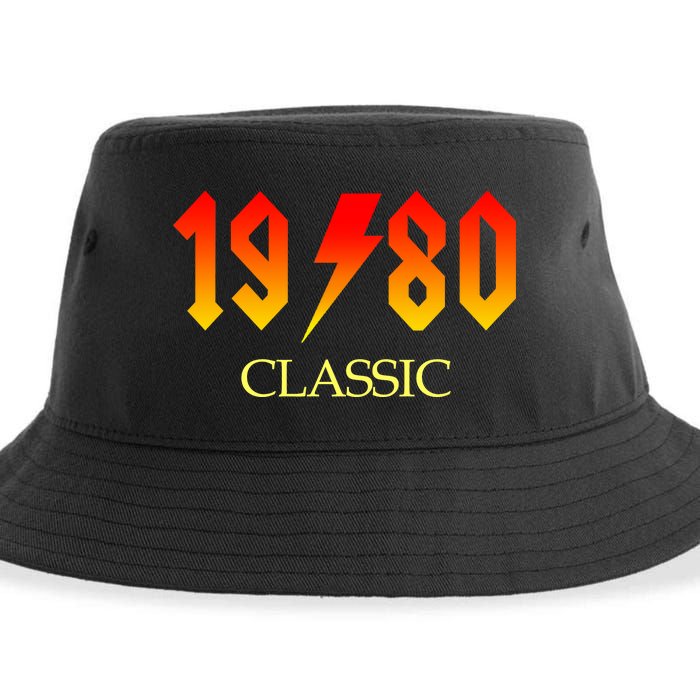 1980 Classic Rock 40th Birthday Sustainable Bucket Hat