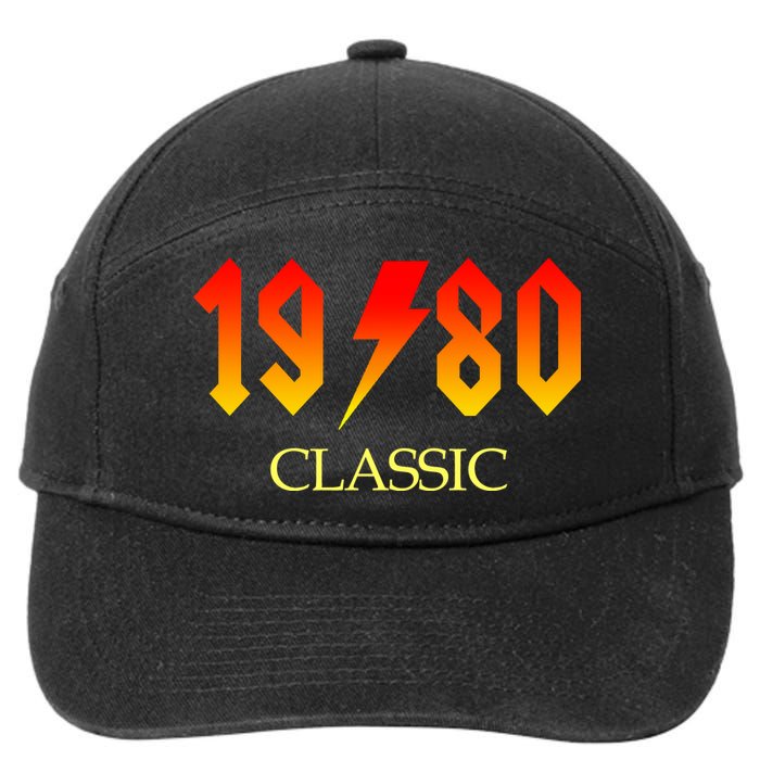 1980 Classic Rock 40th Birthday 7-Panel Snapback Hat