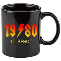 1980 Classic Rock 40th Birthday 11oz C Handle Ceramic Mug