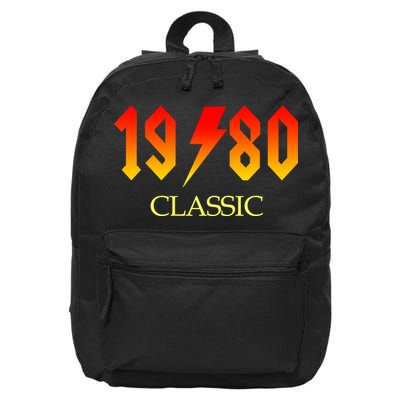 1980 Classic Rock 40th Birthday 16 in Basic Backpack