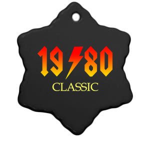 1980 Classic Rock 40th Birthday Ceramic Star Ornament