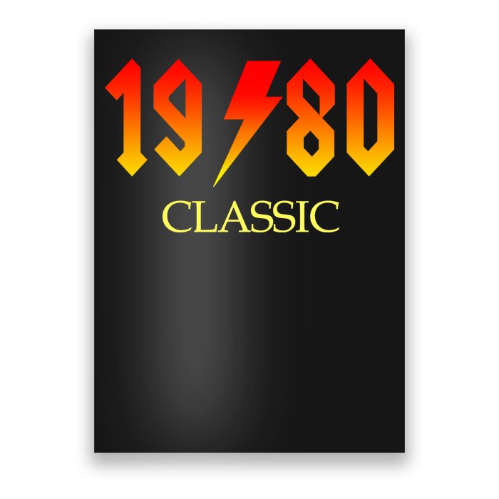 1980 Classic Rock 40th Birthday Poster