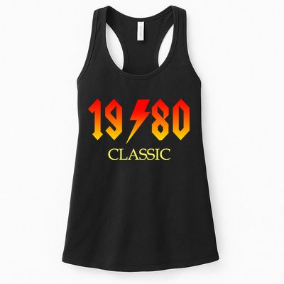 1980 Classic Rock 40th Birthday Womens Tank Top
