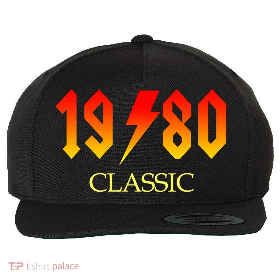 1980 Classic Rock 40th Birthday Wool Snapback Cap