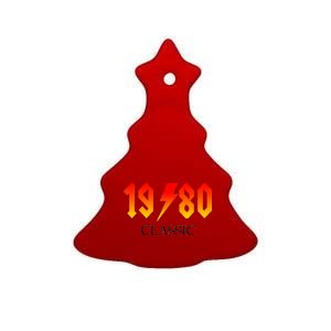 1980 Classic Rock 40th Birthday Ceramic Tree Ornament