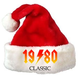 1980 Classic Rock 40th Birthday Premium Christmas Santa Hat