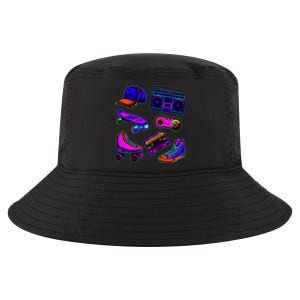 1980 Eighties Old School Retro Neon Cool Comfort Performance Bucket Hat