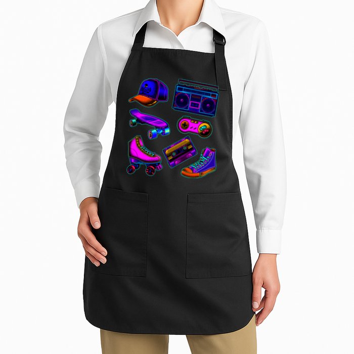 1980 Eighties Old School Retro Neon Apron