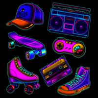 1980 Eighties Old School Retro Neon Apron