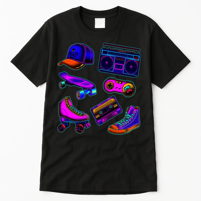 1980 Eighties Old School Retro Neon Tall T-Shirt