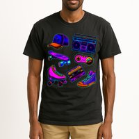 1980 Eighties Old School Retro Neon Tall T-Shirt