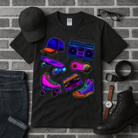 1980 Eighties Old School Retro Neon Tall T-Shirt