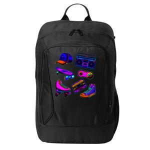 1980 Eighties Old School Retro Neon City Backpack