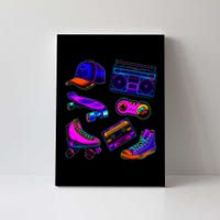 1980 Eighties Old School Retro Neon Canvas