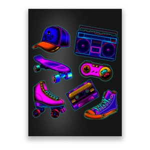 1980 Eighties Old School Retro Neon Poster