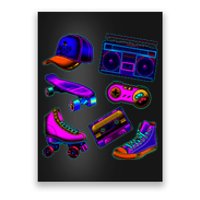 1980 Eighties Old School Retro Neon Poster