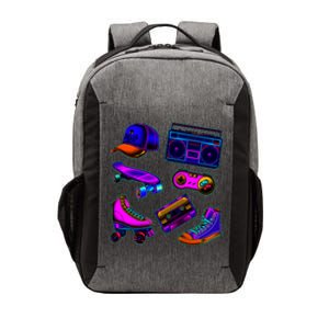 1980 Eighties Old School Retro Neon Vector Backpack