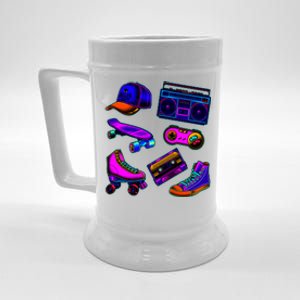 1980 Eighties Old School Retro Neon Beer Stein