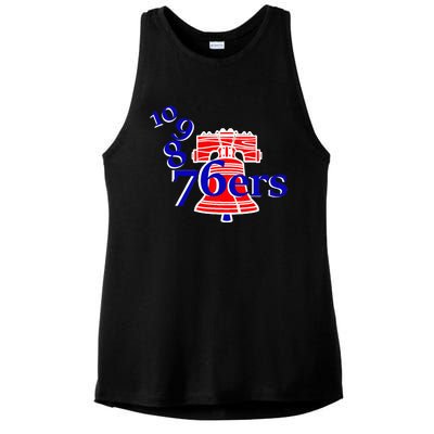 10 9 8 76ers Ladies PosiCharge Tri-Blend Wicking Tank